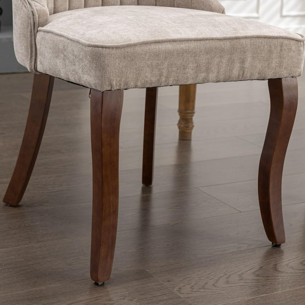 47" Kitchen Round Dining Table and Chairs Set, 5 Piece with Boucle Chair...