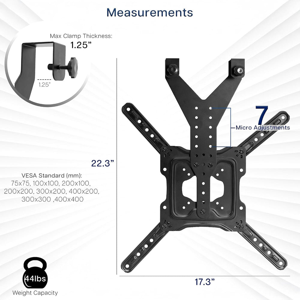 VIVO TV Hanger Bracket for 24 to 55 inch Flat and Curved Screens, Light Weigh...