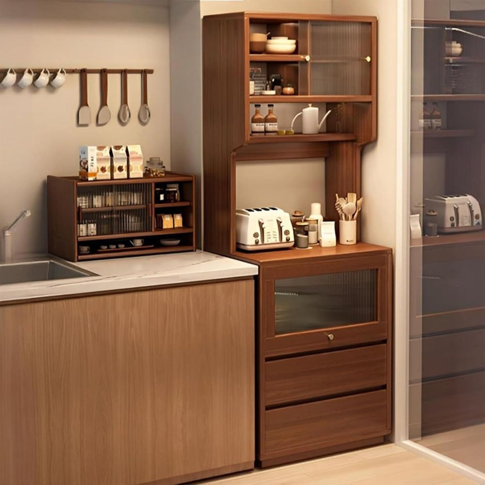 Kitchen Pantry Cabinet, Pantry Storage Cabinet with Doors and Shelves, Tall S...