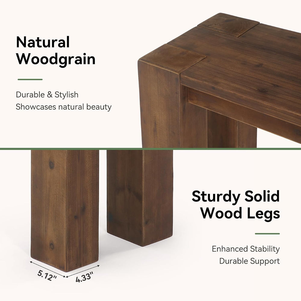 Solid Wood Console Table for Entryway, 70.9-Inch Extra Long Farmhouse Sofa Ta...