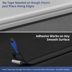 ZhiYo 5.6ft Cord Covers for Wires on Floor, Cord Hider Floor Hide Extension Cords, Soft PVC Cable Cover Cable Protector, Wire Cavity W0.62in H0.31in, Smoked Brown Wood