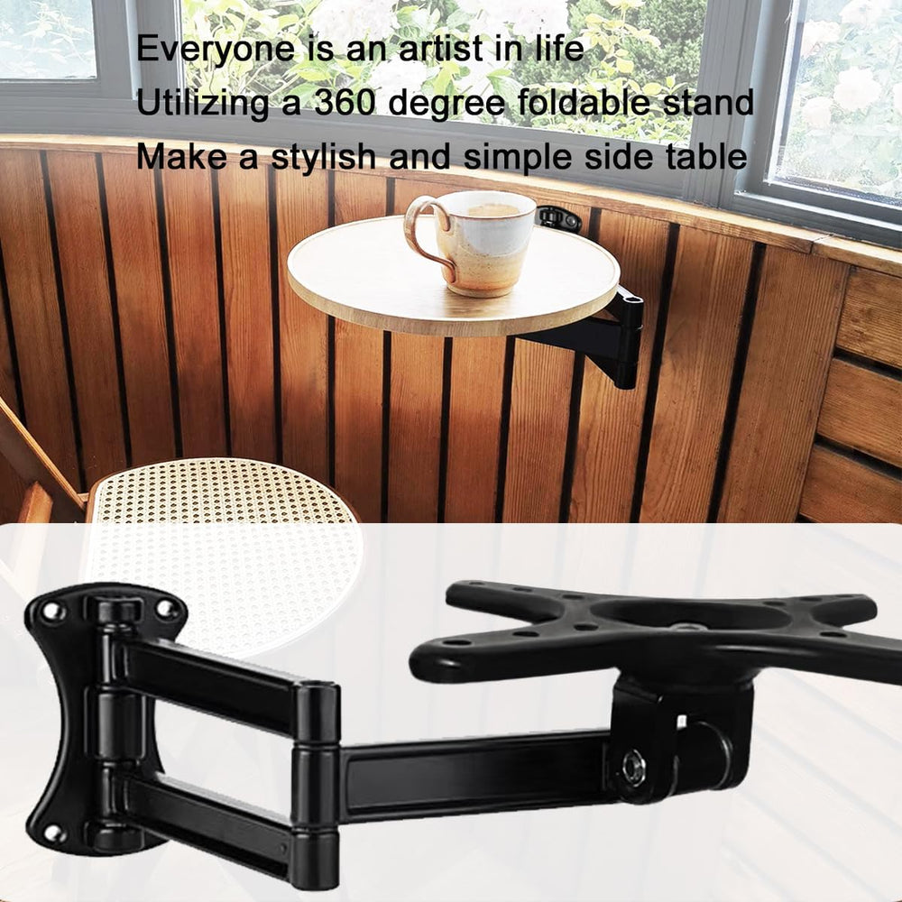 Wall Floating Nightstand Shelf Brackets,Foldable,Rotatable