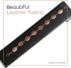 Novel Box 6 Pack Bracelet/Watch Ramp Black Leatherette 2x8.25x2 Inches - Slim and Sleek Ramps for Jewelry Display - Bracelet Holder Organizer Stand for Wedding, Selling & Personal Use