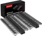 48PCS Magnetic Modular Wrench Organizer Set - Tool Drawer Storage Rack with Metric & SAE Labels, Wrench Holder with Magnet, Perfect Tool Gift for Men, father, boyfriend, DIYers & Mechanics (Black)