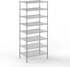 24" Deep x 36" Wide x 86" Height Wire Shelving Kit | 8-Tier | NSF Commercial Storage Rack Unit