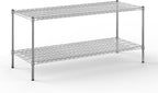 24" Deep x 60" Wide x 27" Height Wire Shelving Kit | 2-Tier | NSF Commercial Storage Rack Unit