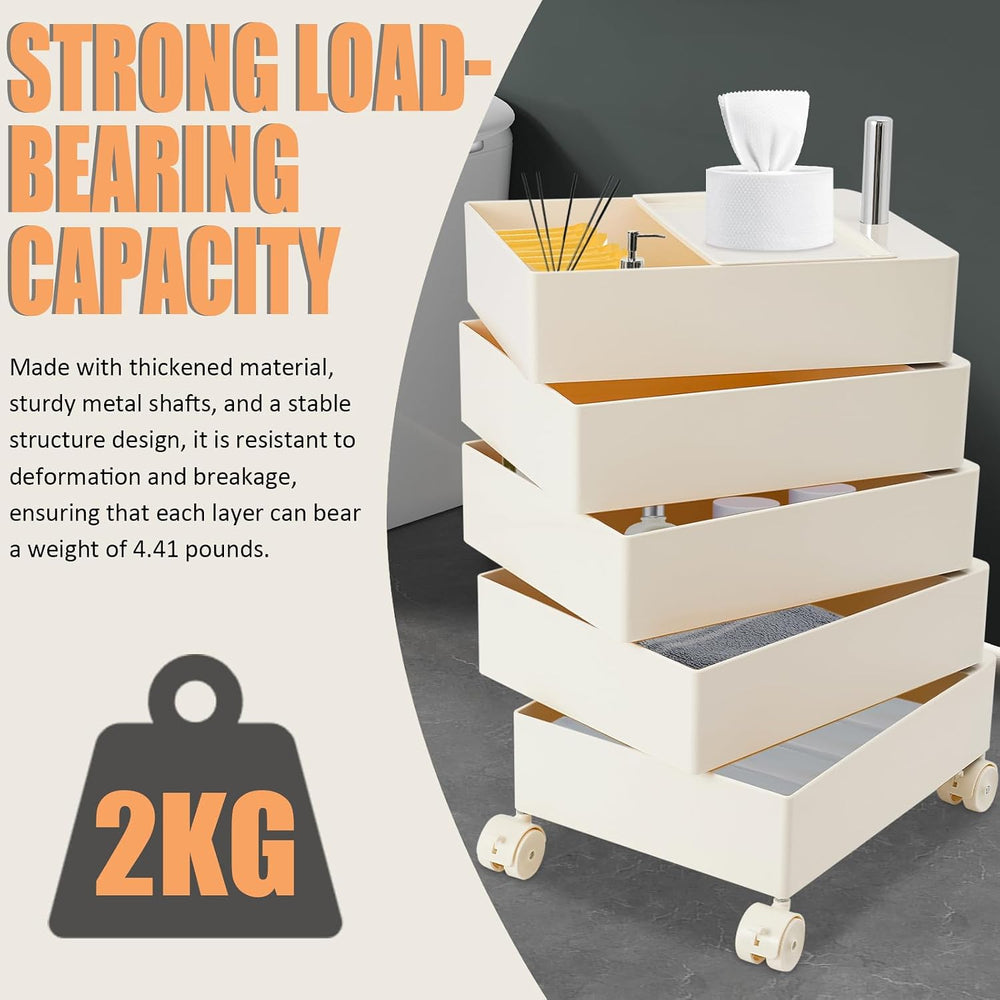 360° Movable Rotating Storage End Table Sofa Side Cabinet Laptop Bedside Tabl...