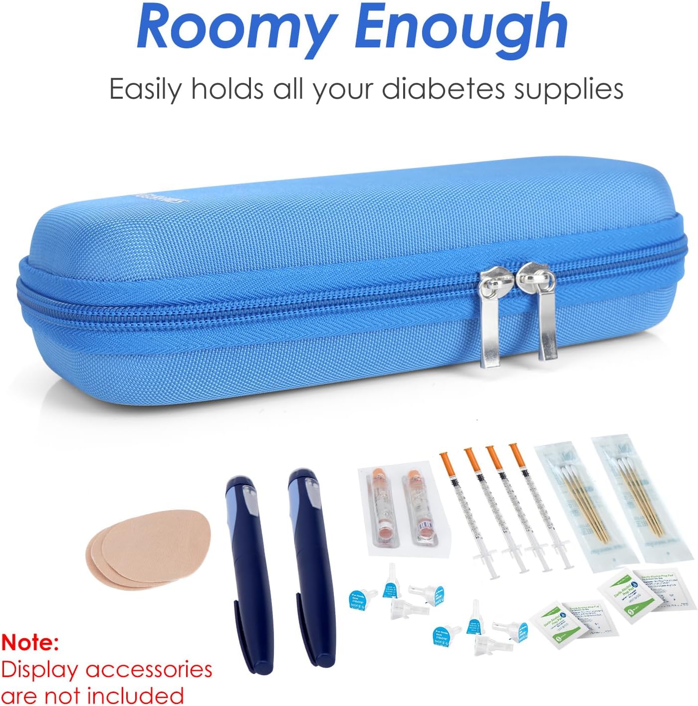 YOUSHARES Insulin Cooler Travel Case TSA Approved - Portable Medication Cooler for Travel and Daily Life, Diabetic Travel Case with 2 Ice Packs
