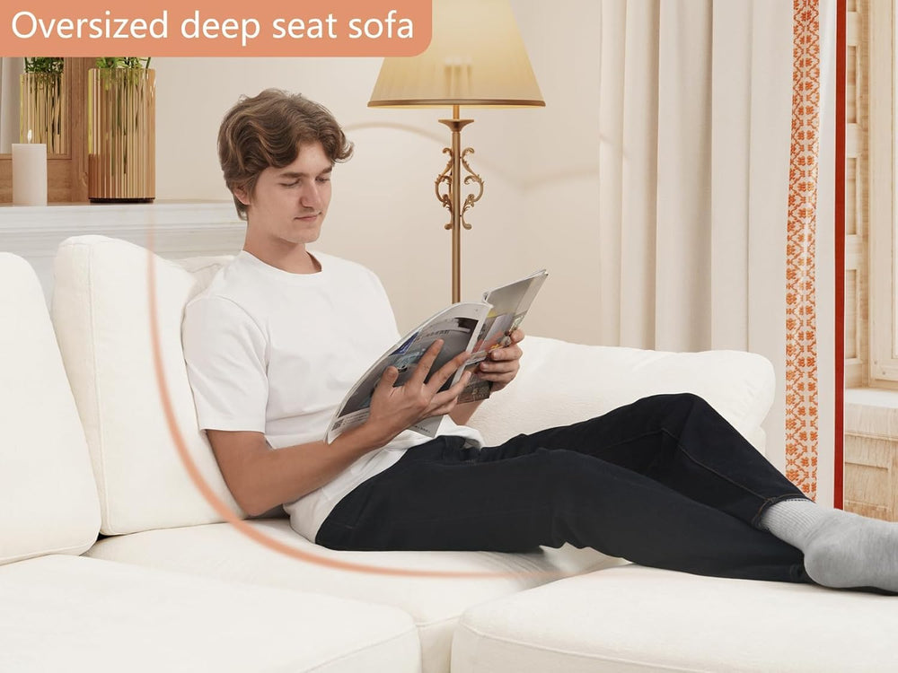 EASE MOOSE L Shape Sectional Modular Sofa,Oversized Modular Cloud Sofa | Mode...