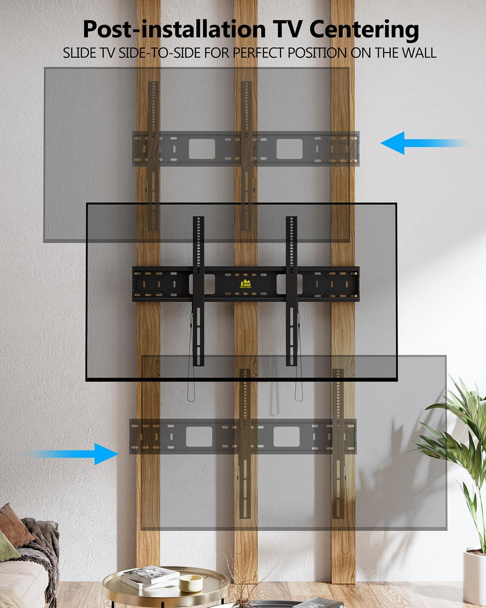 FORGING MOUNT Heavy Duty Fixed TV Wall Mount Holds up to 275Lbs for 50-120 in...