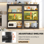 Garage Storage Shelves,5 Tier Shelving Unit, 40 inch Wide, 18” Deep, 78” Tall Organizer Metal Shelf for Basement/Laundry/Pantry Heavy Duty, Adjustable,Easy to Install (4Tier-39"WX18"DX63"H)
