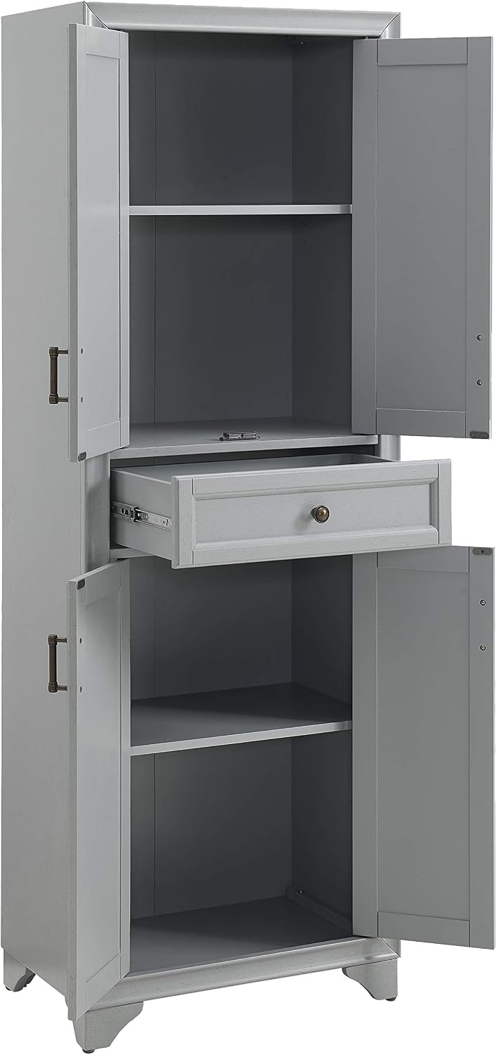 Crosley Furniture Tara Pantry Storage Cabinet with Shelves, Kitchen, Dining, ...