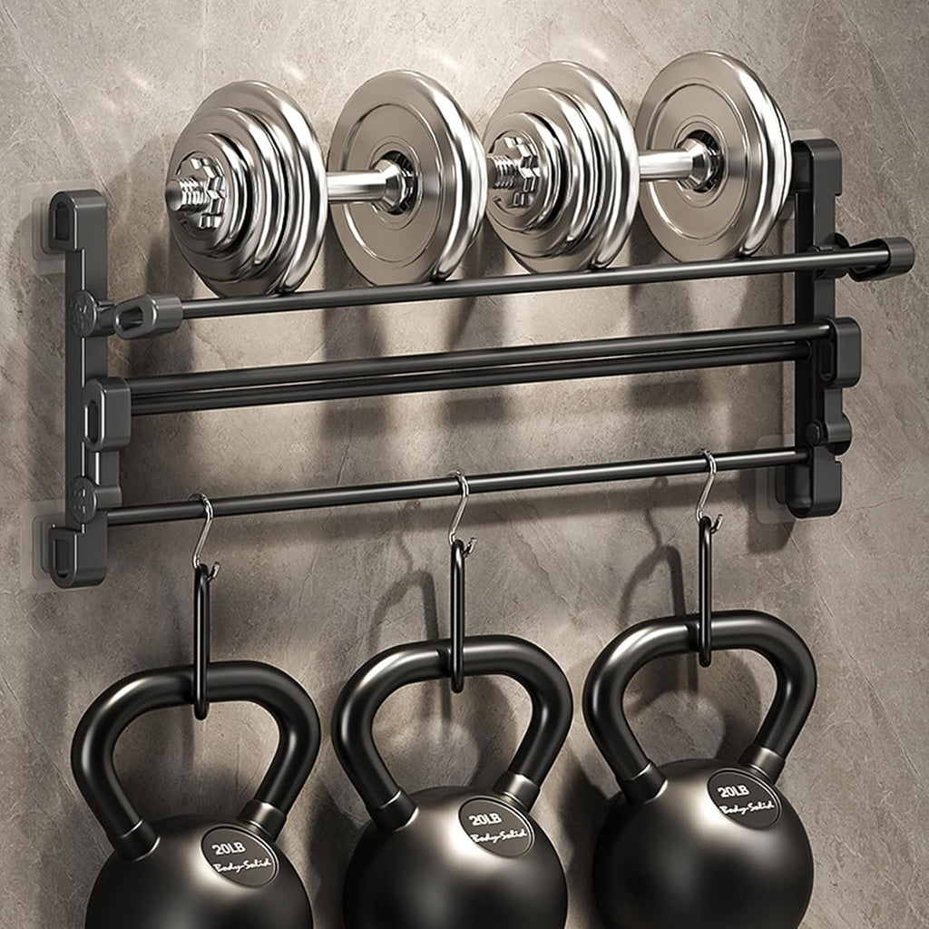 Wall Mounted Folding Shoe Rack 2 Tiers Space Saving Designs for Bathroom and Entryway Without Drilling Required