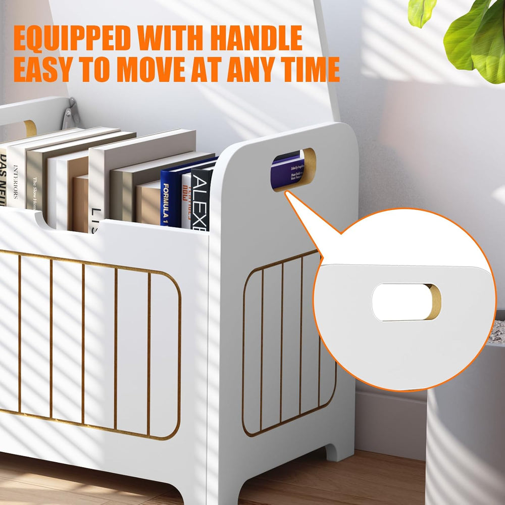 Aenuert Storage Chests, Small Cube Organizer Box,Wooden Entryway Storage (Whi...