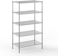 24" Deep x 42" Wide x 74" Height Wire Shelving Kit | 5-Tier | NSF Commercial Storage Rack Unit