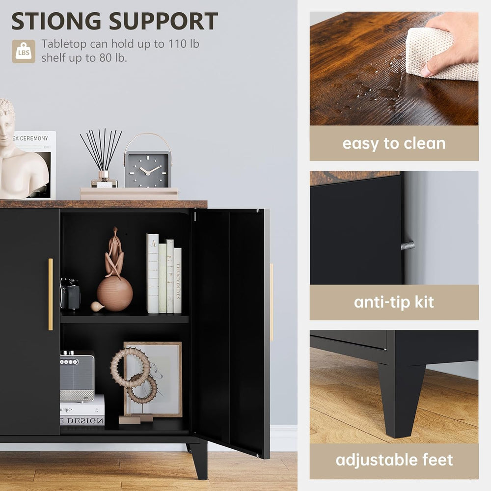 STANI Coffee Bar Cabinet with Storage,Small Kitchen Storage Cabinet,Pantry Ca...