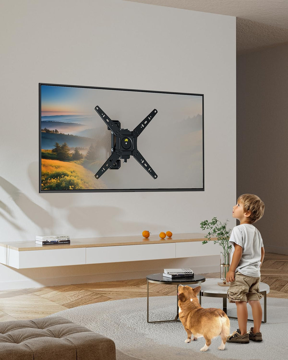 FORGING MOUNT Rotating TV Wall Mount for 13-49 Inch TVs Monitor,Vertical and ...