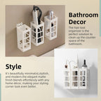 Zdesign Hair Tool Organizer Wall Mount, Hanging Bathroom Tool Organizer for Curling Iron, Flat Iron, Straightener and Hair Dryer Bathroom Storage and Organizer