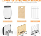 Cutting Board Storage Rack, Compact Cutting Board Organizer, Chopping Board Storage Stand Rack, Bakeware & Cookie Pan Sheets Organizer (1.0 Inch Width Slots)