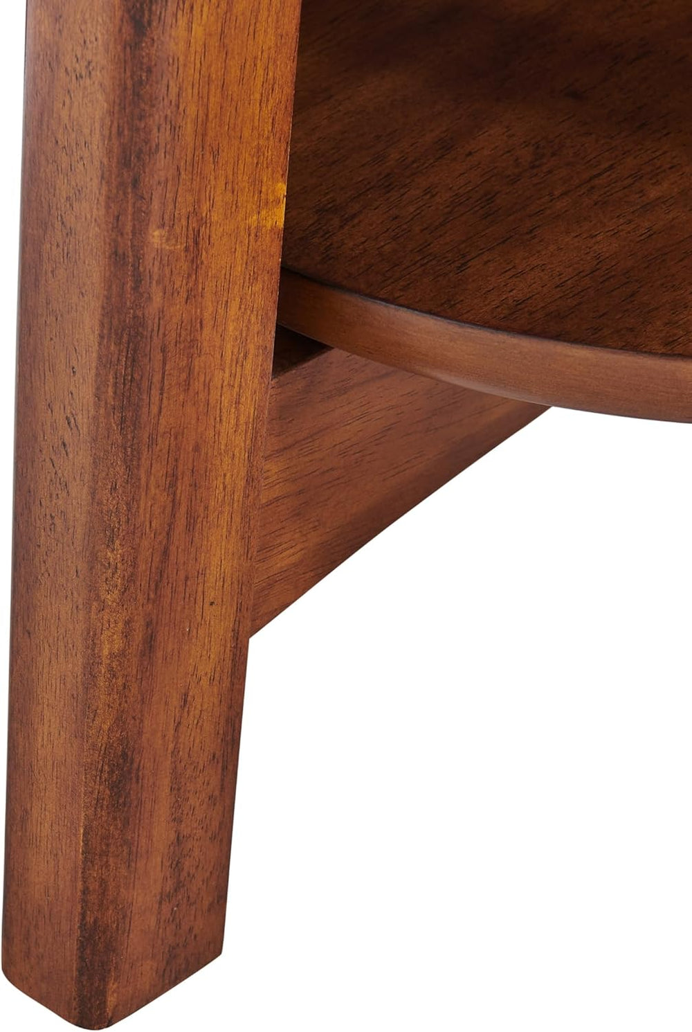 Alaterre Furniture Monterey End Tables – Set of 2 Round Side Tables with Stor...
