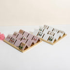 GemeShou Golden coated earring display stand for selling, velvet stud earring holder for jewelry display, Jewlery earring storage organizer tray, studs holder jewelry organizer【Earring holder-white】