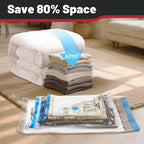 8 Pack Small Vacuum Storage Bags,Vacuum Seal Bags for Clothing,Space Saver Bags,Vacuum Travel Bags for Luggage