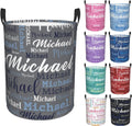 Custom Name Laundry Hamper, Personalized Laundry Baskets with Name for Boys Girls Women Men, Customized Collapsible Dirty Clothes Hamper Easy Storage Gifts for Bedroom Bathroom Living Room