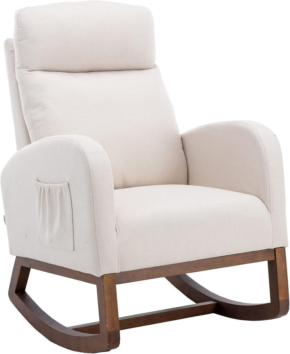 Rocking Chair,Nursing Chairs with Foot Rest for Mom, Rocker Glider Chair with...
