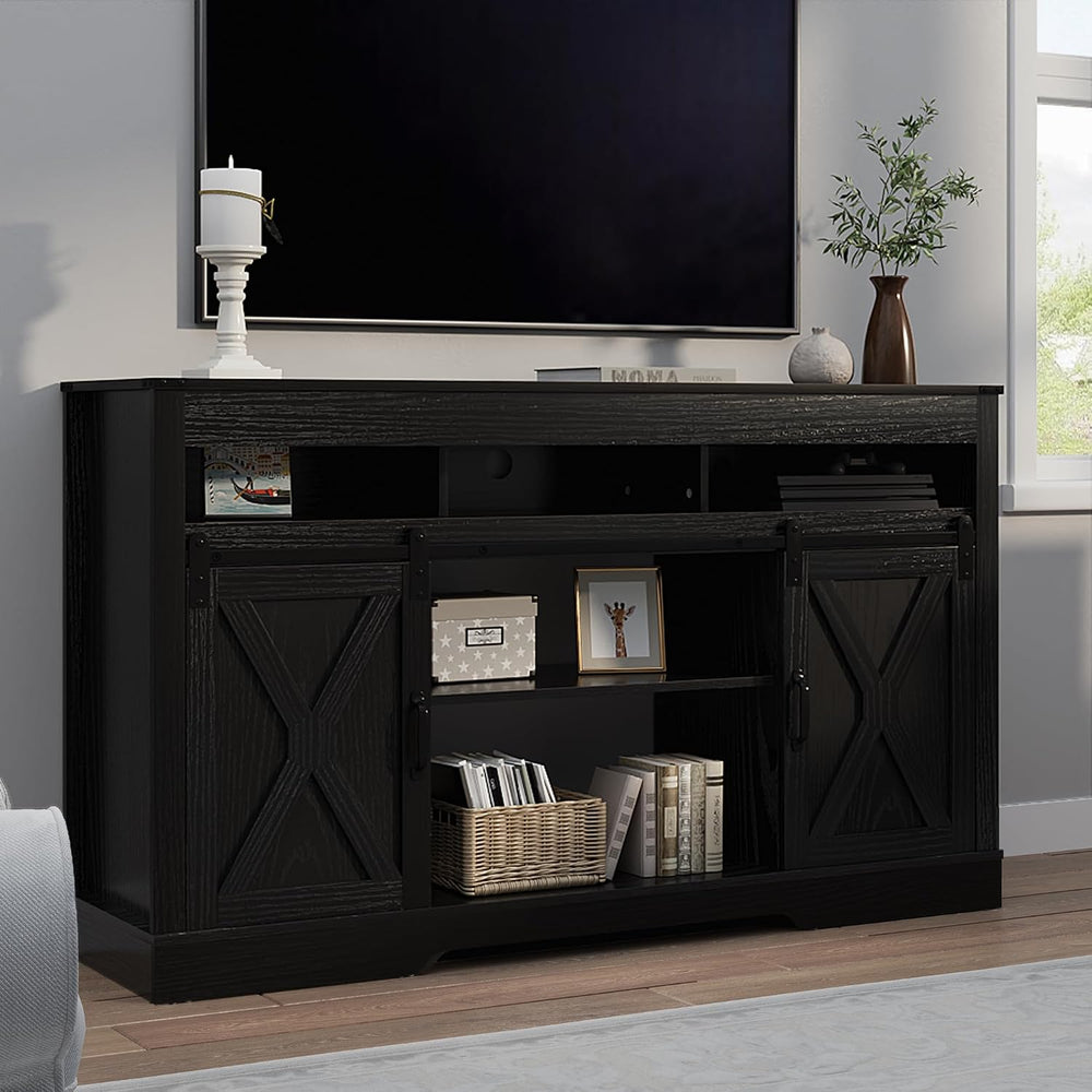 RoyalCraft Farmhouse TV Stand for 23" Fireplace, 34'' Tall Enter...