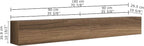 Atelier Mobili Floating TV Stand - Wall Mounted TV Stand for 75 Inch TV - Floating TV Shelf - Modern TV Stands for Living Room - Sleek Entertainment Center Design (Walnut, 2 Doors)
