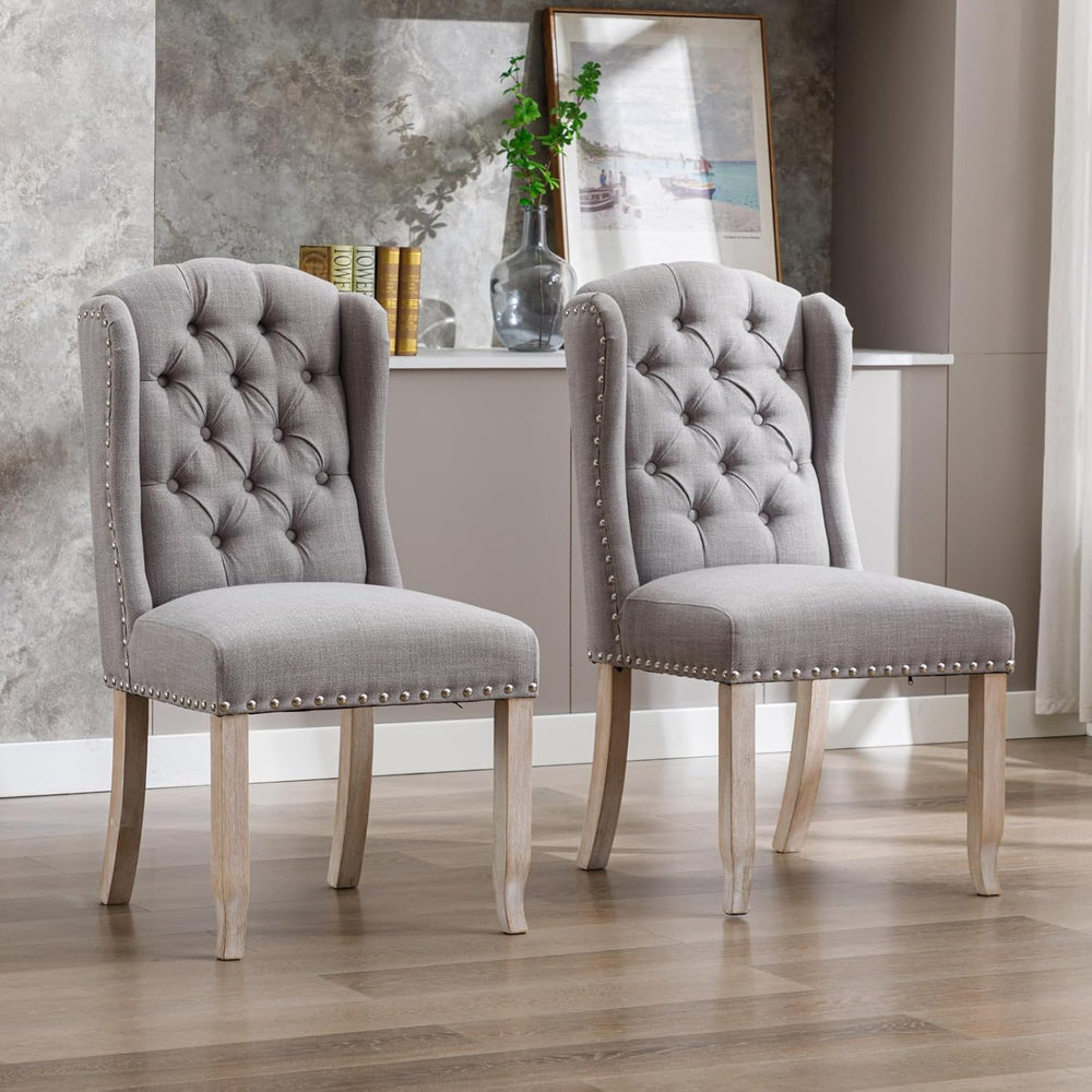 Ya-Home Modern Tufted Dining Chairs Set of 8, Upholstered Kitchen Room Side C...