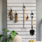 Heavy Duty Steel Garage Hooks,Garage Storage Utility Hooks,Anti-Slip Hanger, Tool Organizer,Steel Wall Mount Organizer, Garden Hose Hanger (Small-6PC)