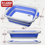 KITCHEN PERFECTION Collapsible XL Smoker & BBQ Prep Tub with Locking Lid & Cutting Board - Grill Caddy Container for Meat Marinating & Brine Perfect For Brisket, Turkey & Ribs - Best Gift For Men