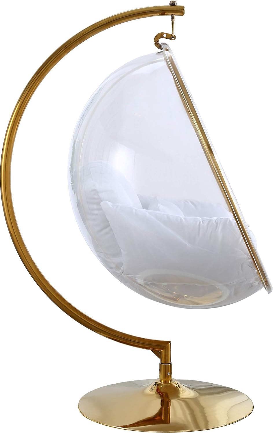 Meridian Furniture Luna Collection Modern | Contemporary Clear Acrylic Accent...
