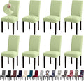 Chair Covers, Stretch Kitchen Chair Covers/Dining Room Chair Covers Set of 8, Removable Washable Dining Chair Slipcovers for Home, Hotel, Banquet