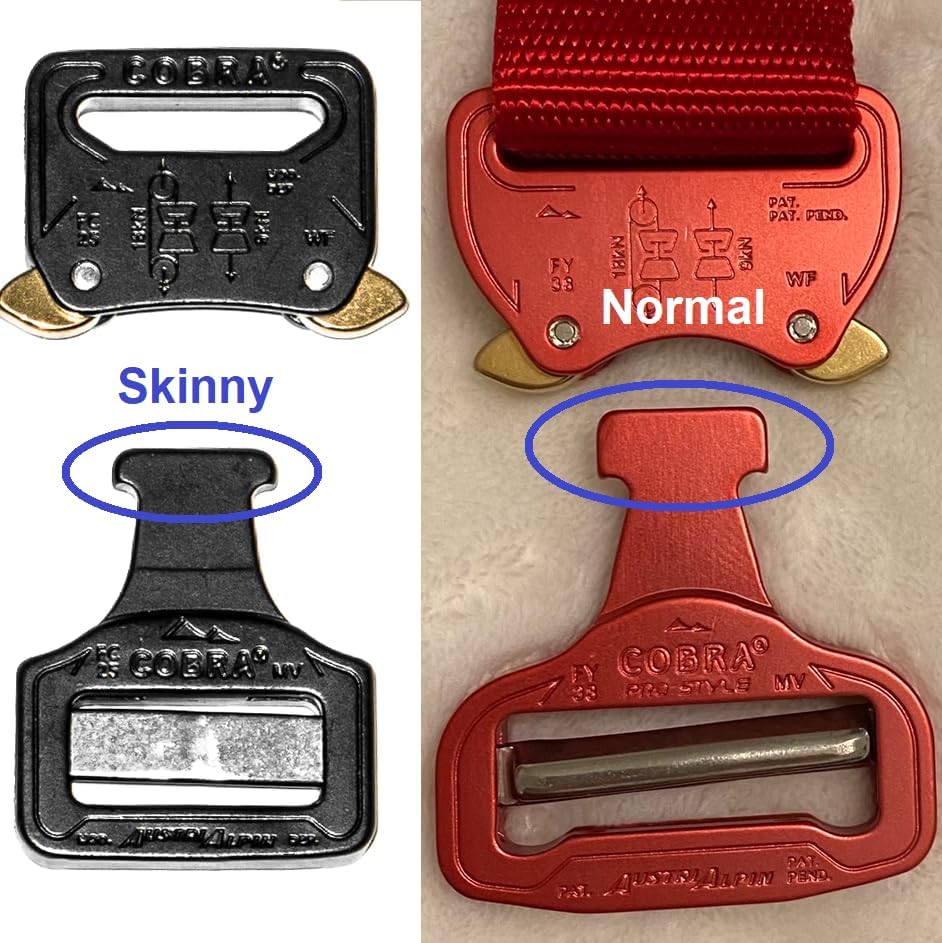Cobra Buckle Belt Hanger Gear Mount Holder Storage Rack Tactical D Ring (Normal, Black)