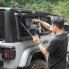 Rear Side Window Storage Panel - Tactical Modular Storage for Tools MOLLE Accessories, Rear Window MOLLE Panel Fits Jeep Wrangler JL 2018-2024