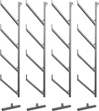 OAKMOORE Shipping Container Pipe Rack - Heavy Duty 4 Pack Shipping Container Pipe Storage Shelves for Jobsites - Conex Compatible - No Drilling Required