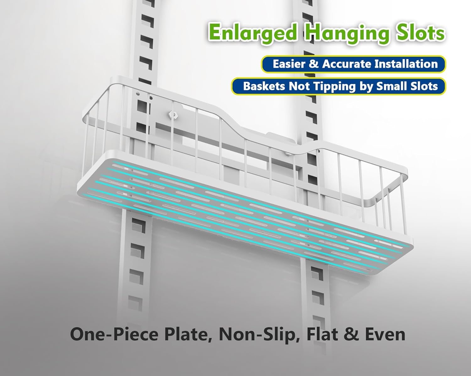 EVERIE 9-Tier Over the Door Storage Rack, Metal Hanging Organizer with Heightened Plate Bottom Baskets and Enlarged Hanging Slots, Kitchen Pantry Shelves
