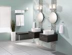 Moen DN0792CH Iso 22-Inch x 22-Inch Frameless Pivoting Bathroom Tilting Mirror, Chrome