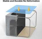 GoMaihe Clothes Storage Bins Metal Frame: 6-Pack Compact Stackable Closet Storage Bin with Lid & Clear Window, Space Saving Organizer for Sweaters Kids Clothing (Dorm/Closet 27L)