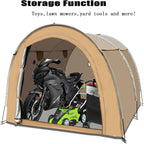 Bike Storage Shed Tent,Outdoor Portable Bicycle Storage Sheds with 420D Oxford Fabric Waterproof for 6-8 Bikes,Bike Covers Shelter for Motorcycle,Garden Tools,Toys,Lawn Mower