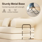 78.8" Convertible Sofa Bed, 5-in-1 Boneless Couch, No Assembly,Cream | Corduroy Boneless Loveseat Sleeper Sofa,Boneless Chair for Living Room,Futon Sleeper Couch with Removable Armrests & Pillows