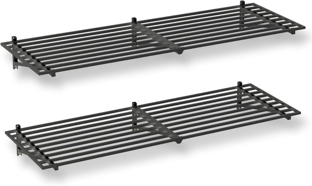 StoreYourBoard Heavy Duty Garage Shelf Wall Mount 2ft x 6ft – Wall-Mounted Shelving for Storage & Organization – Heavy Duty Garage Shelves for Tools, Bins, & Equipment – Holds 500 lbs - Black