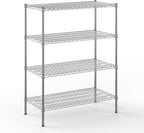21" Deep x 42" Wide x 54" Height Wire Shelving Kit | 4-Tier | NSF Commercial Storage Rack Unit