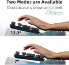 Ospelelf Keyboard Wrist Rest Pad, Comfy Ergonomic Keyboard Stand Holder, Office Desk Accessories, Work from Home Essentials, Green Forest Pattern
