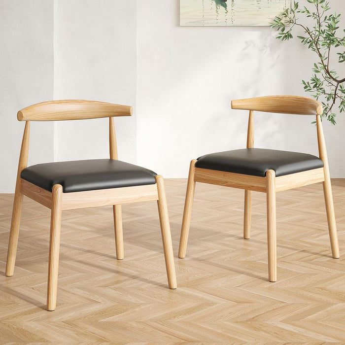 Soohow Dining Chairs Set of 2, Mid Century Modern Kitchen & Dining Room Chairs for Dining Room, Dining Chairs with Solid Wood Legs