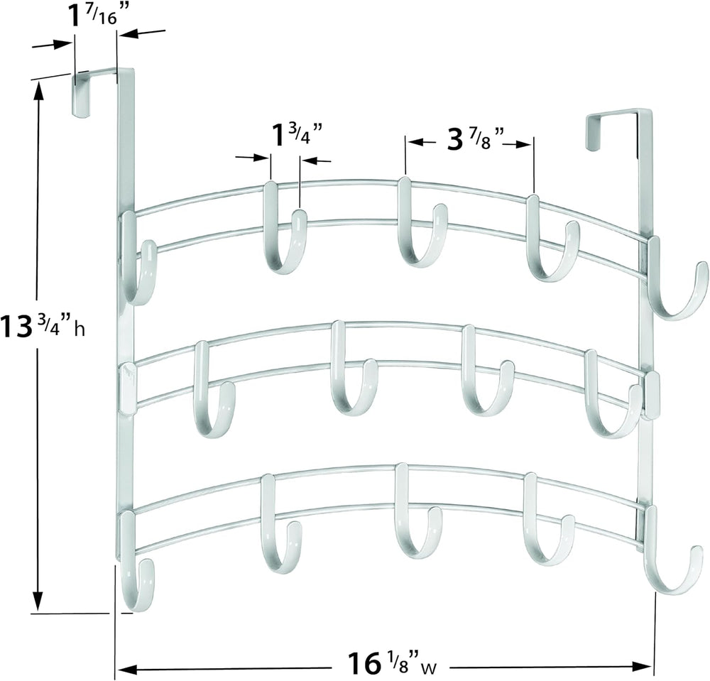 LYNK Professional® Home™ Over the Door Hooks - 14 Hook – Over the Door Coat R...