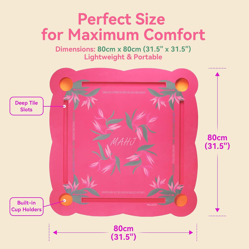 Luxury Floating Mahjong Table for Pool,31.5" EVA Foam Pool Float Board G...