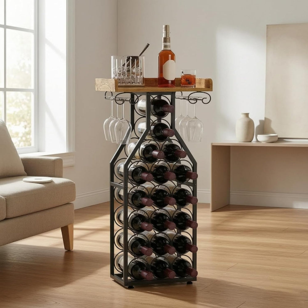 predolo Freestanding Beverage Shelf | Industrial, Space-Saving, beverage Disp...